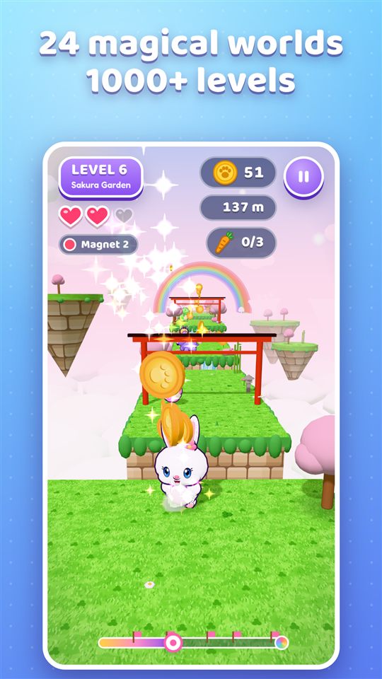 Bunny Bloom gameplay screenshot 2